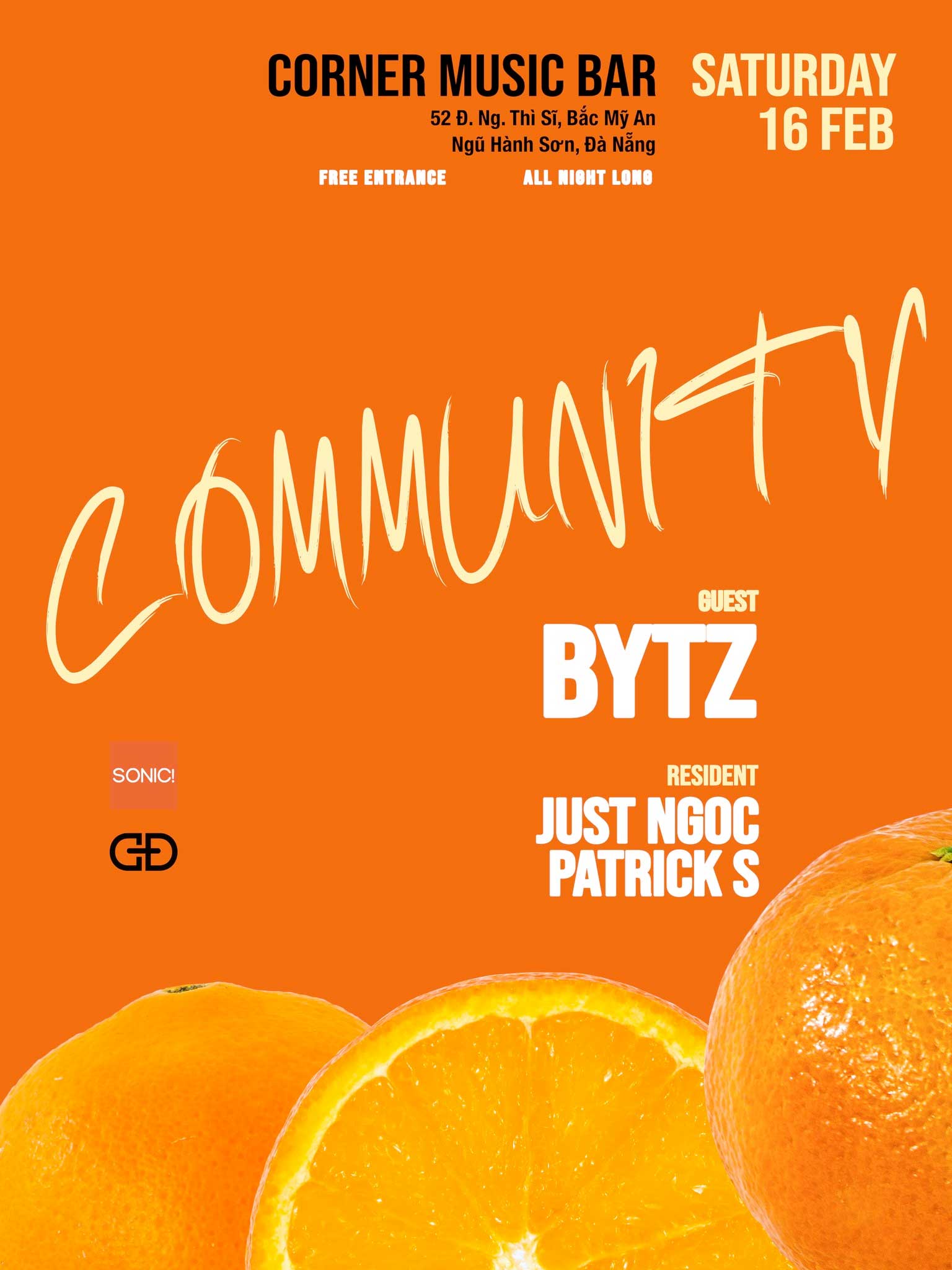 COMMUNITY featuring BYTZ, JUST NGOC and PATRICK S at Corner Music Bar