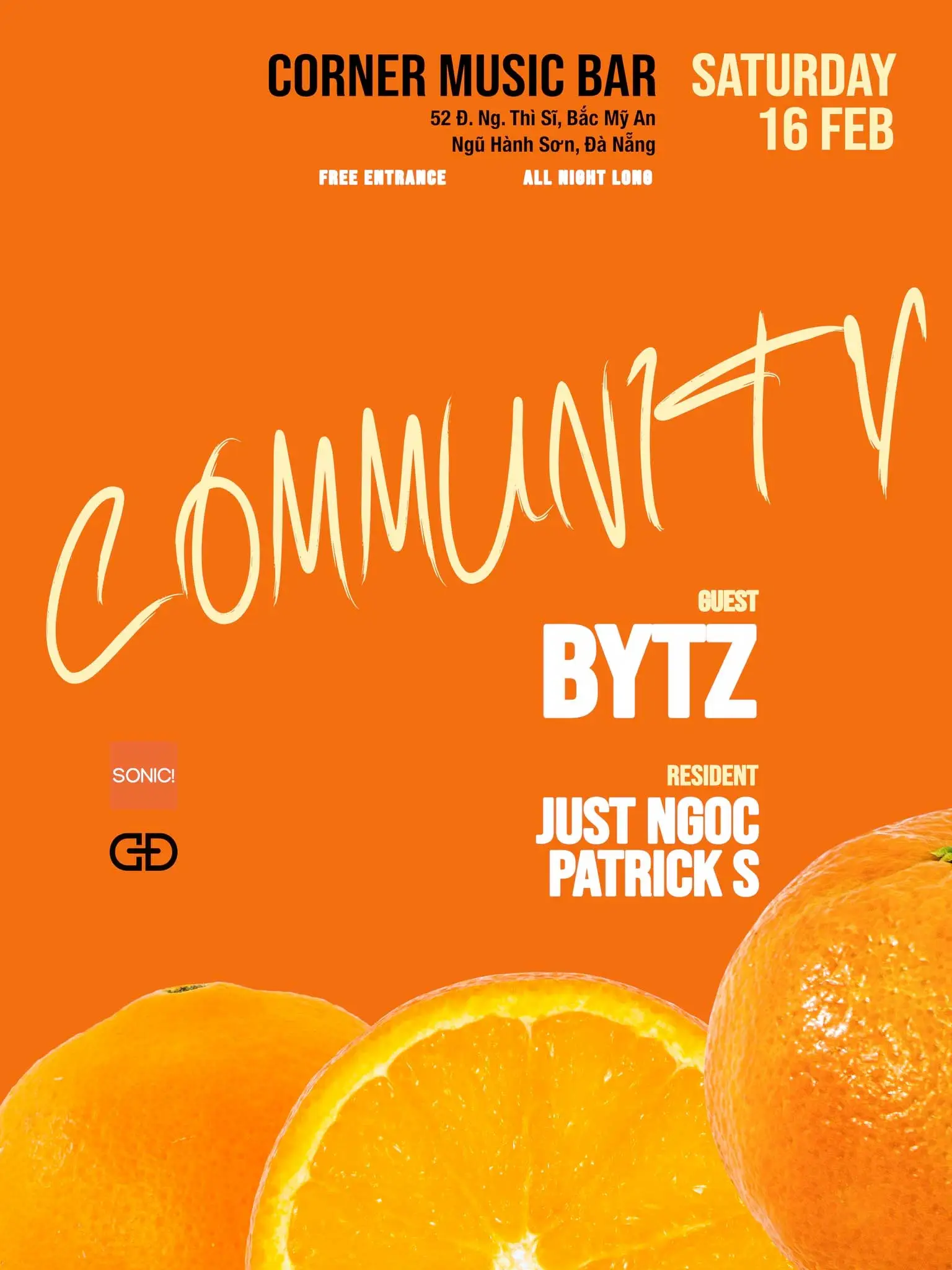 COMMUNITY featuring BYTZ, JUST NGOC and PATRICK S at Corner Music Bar