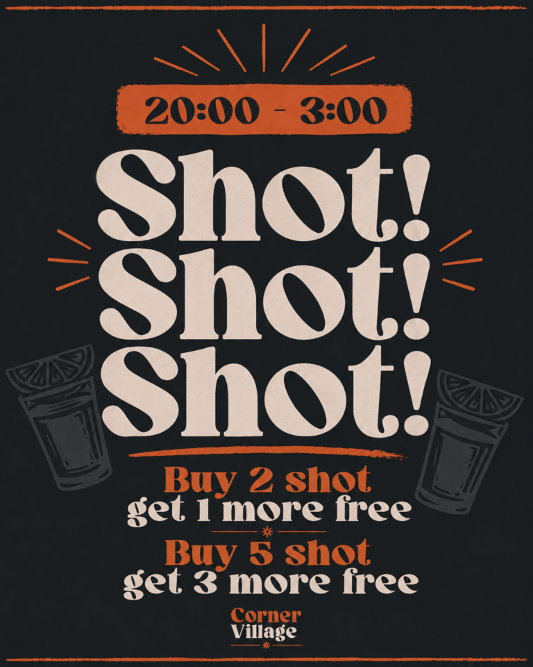 Shot Deals: Buy 2 Get 1 Free / Buy 5 Get 3 Free
