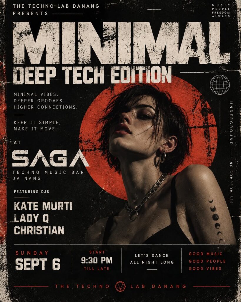 Saga Minimal Deep Tech Edition with KATE MURTI, LADY Q & CHRISTIAN
